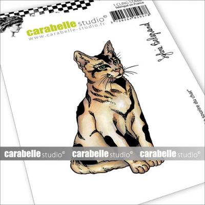 Carabella Studio Cling Stamp - Cat's Smile